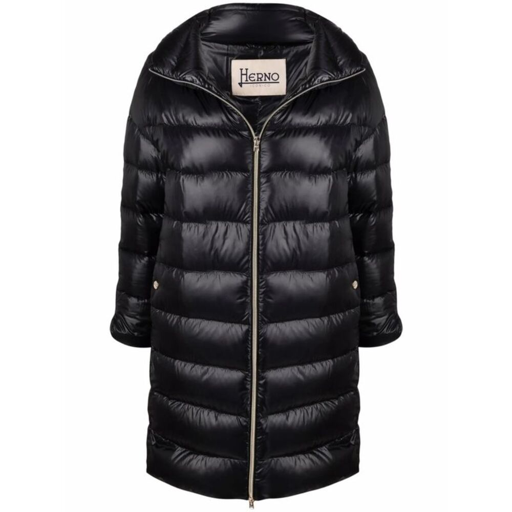 Herno Black Coats - Single Breasted Coats Women